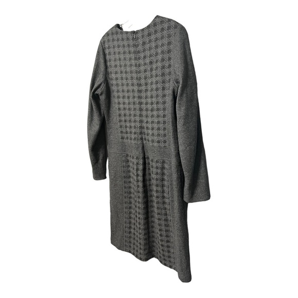 Worth New York USA Wool Blend Gray Vintage Checkered Button Knee Dress Sz 10 - Picture 6 of 9